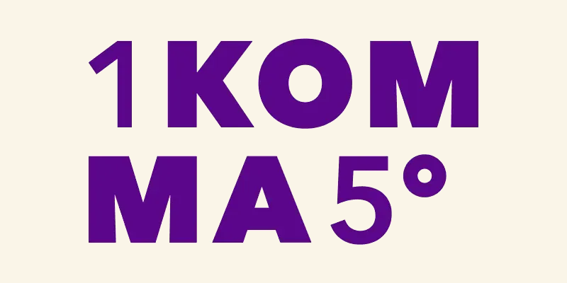 1KOMMA5° logotyp
